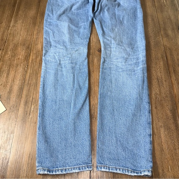 Levi’s 501 jeans Women’s Light Wash Distressed Tapered High Rise 90s - Picture 11 of 14